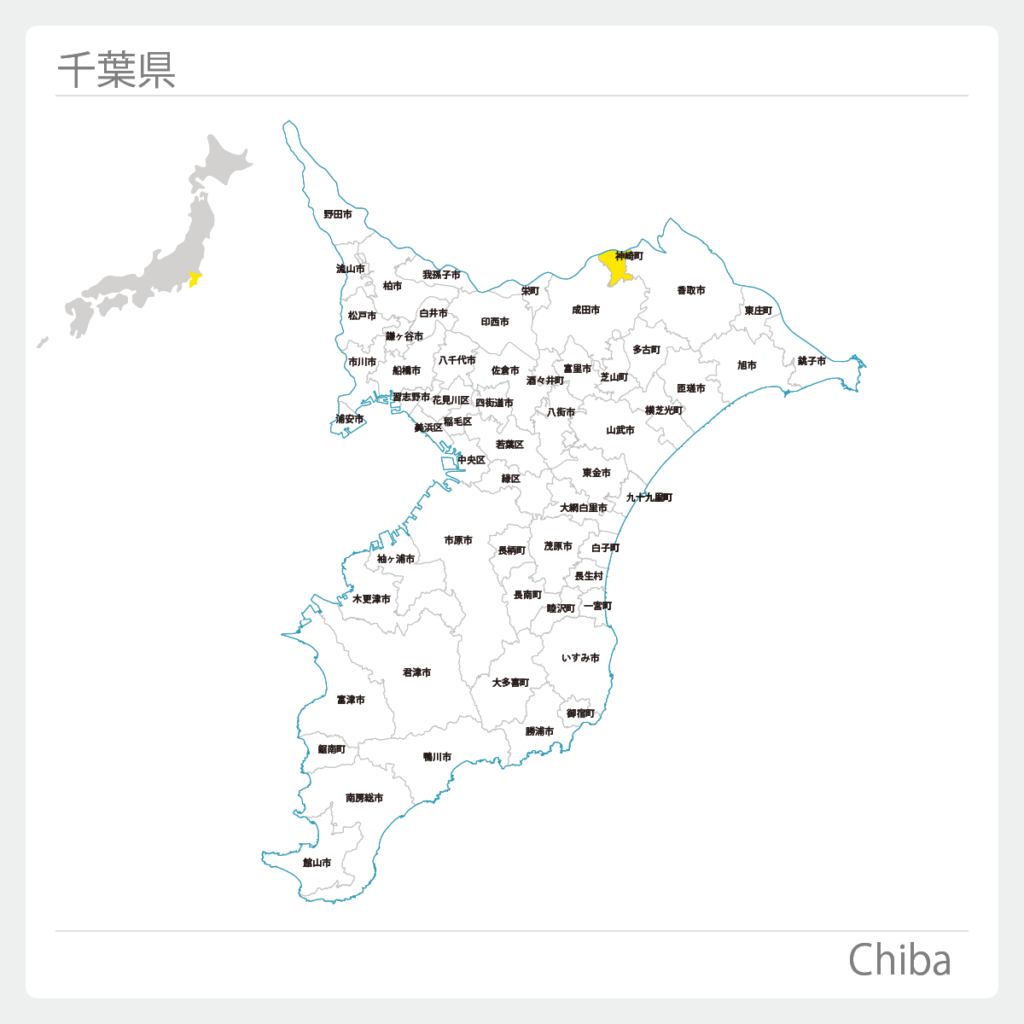 千葉県神崎町地図