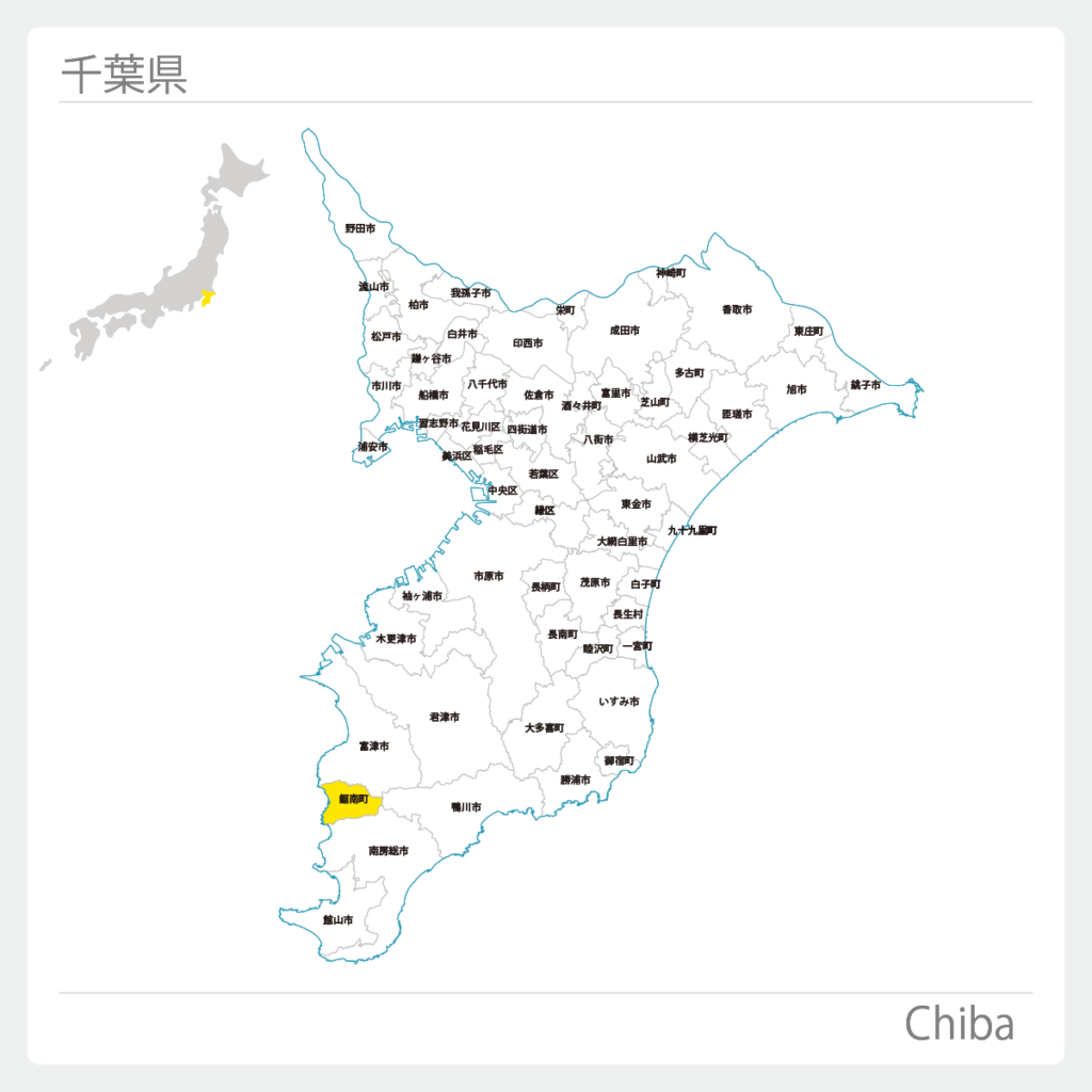 千葉県鋸南町地図