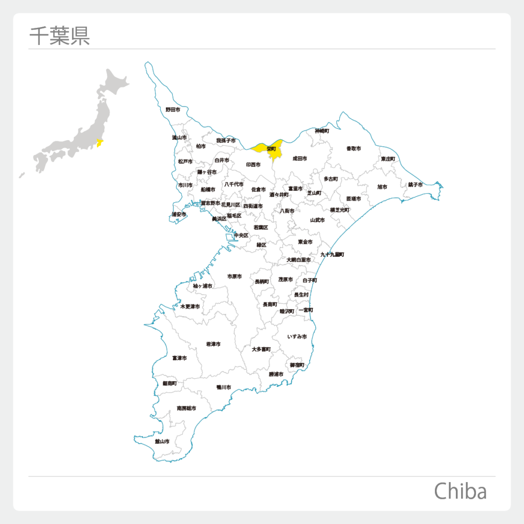 千葉県栄町地図