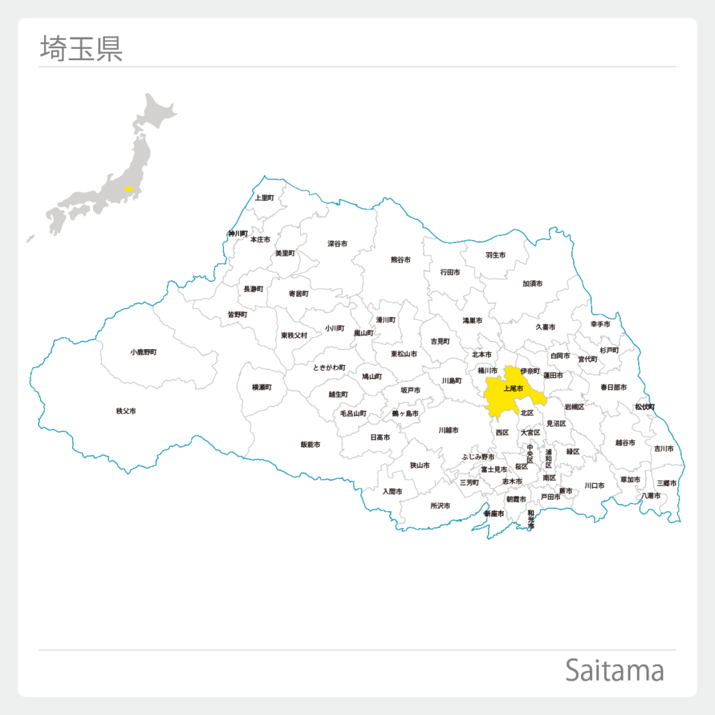 埼玉県上尾市地図